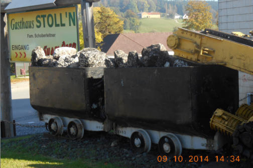 Der letzte Kohlen - Hunt wurde in Schmitzberg, Gemeinde Ampflwang, gefrdert. 